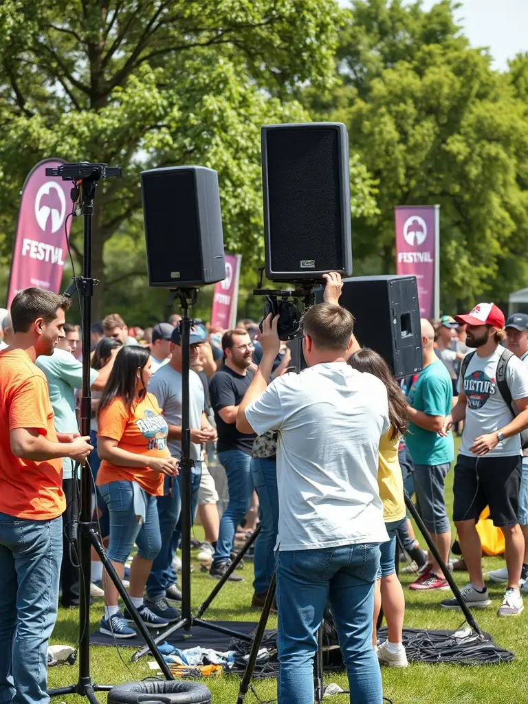 A picture of volunteers setting up for a HEP EH PEP event, emphasizing the organization's reliance on community support and collaboration.